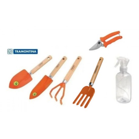 Kit Set Juego Jardineria Jardin 6 Piezas Maceta Huerta Pala